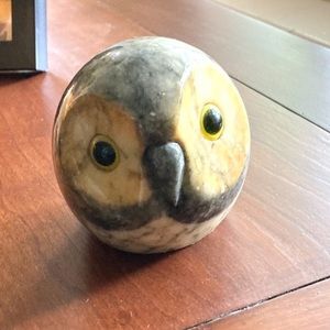 GRANITE STONE OWL 3” x 3” Decor
